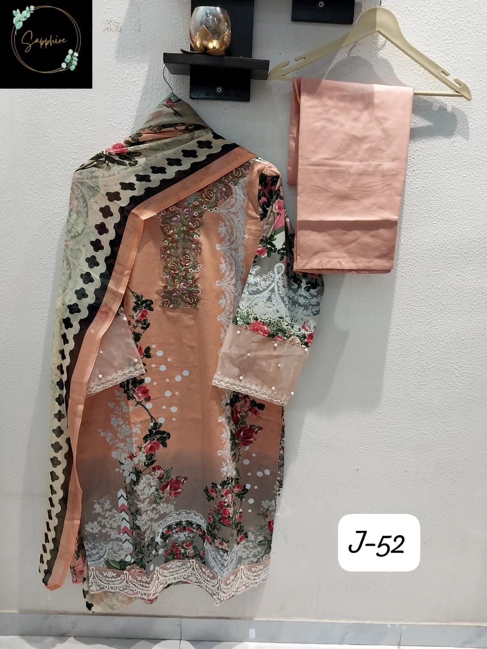 Vol 52 Peach Sapphire Pakistani Readymade Suits