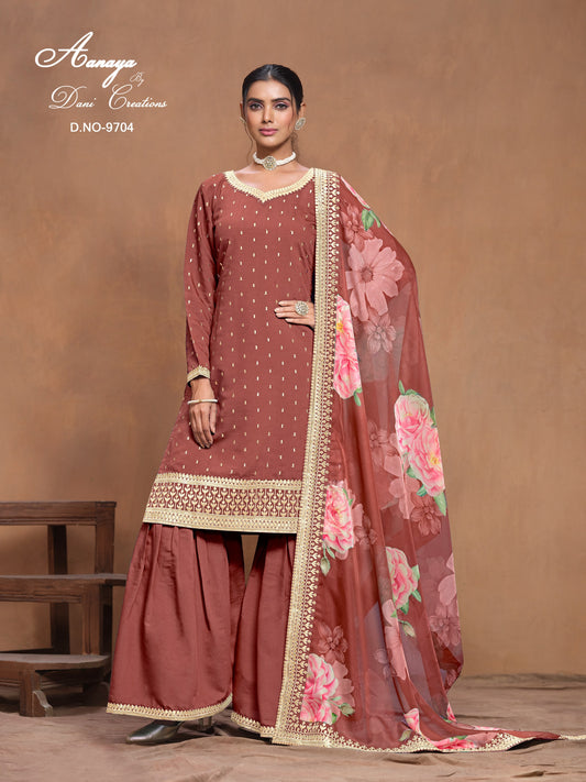 9704 Aanaya Vol 197 Dani Creation Unstitched Suits