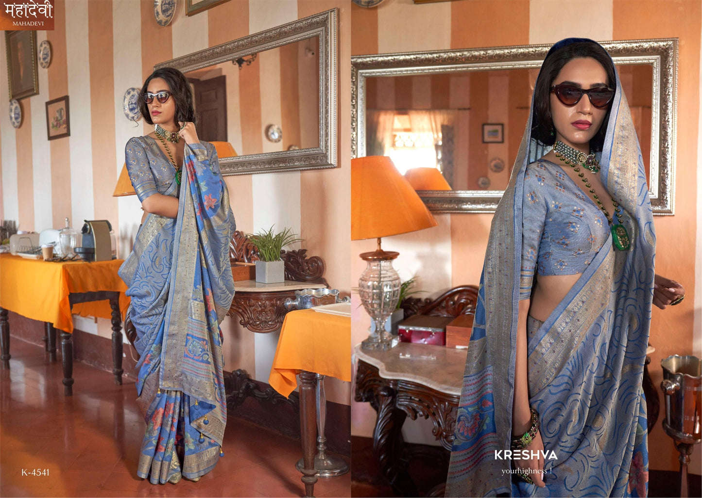 4541 Mahadevi Kreshva Georgette Sarees
