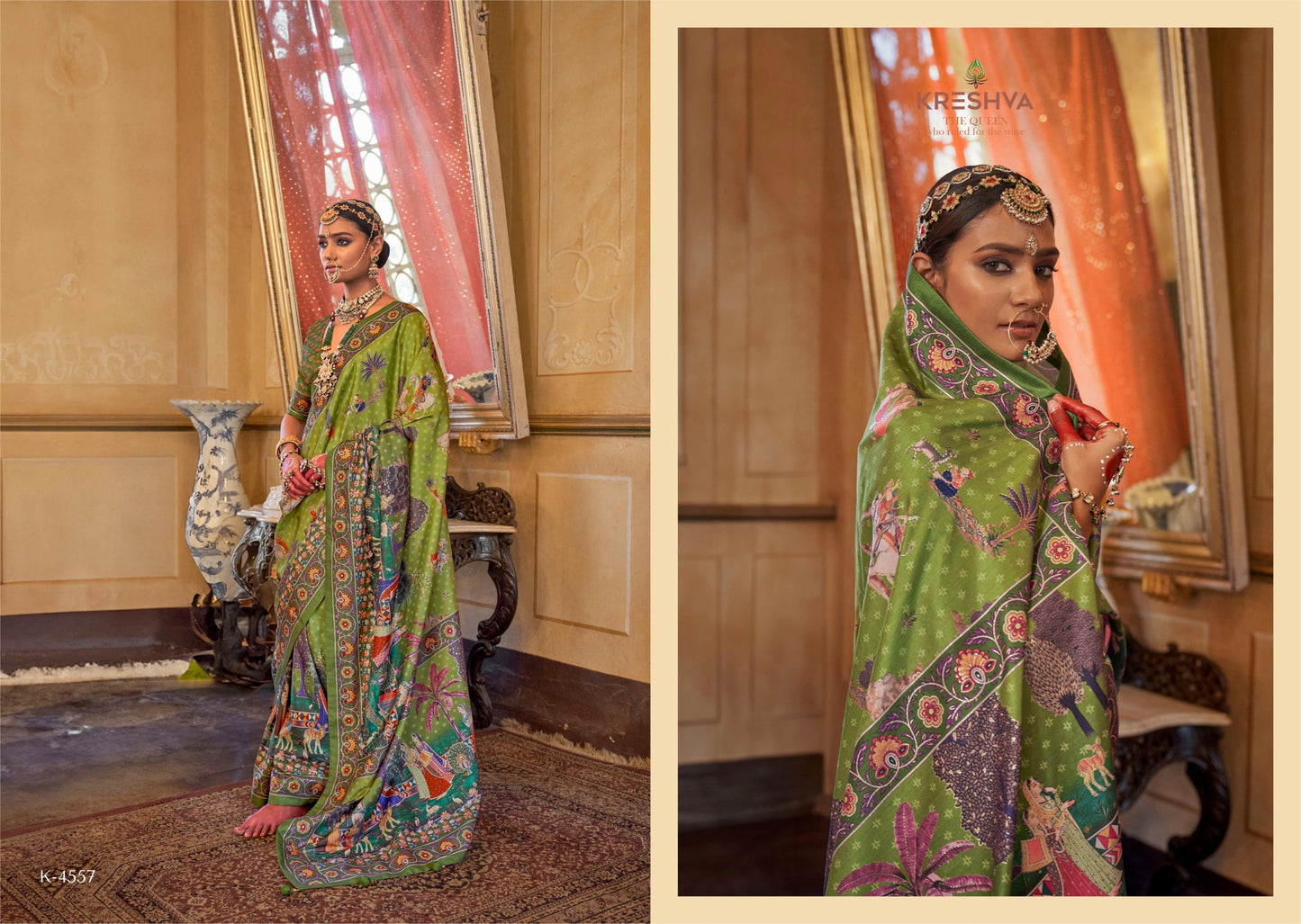 4557 Irawati Kreshva Pv Silk Sarees