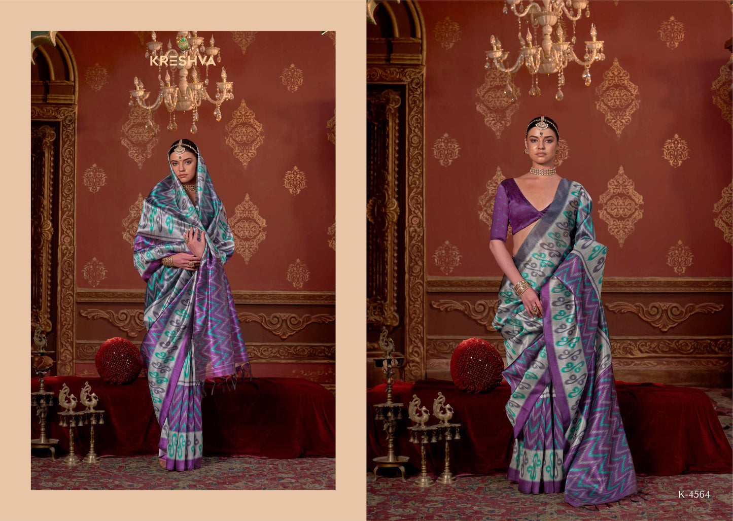 4564 Takshshila Kreshva Pc Silk Sarees
