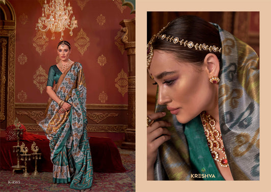 4565 Takshshila Kreshva Pc Silk Sarees