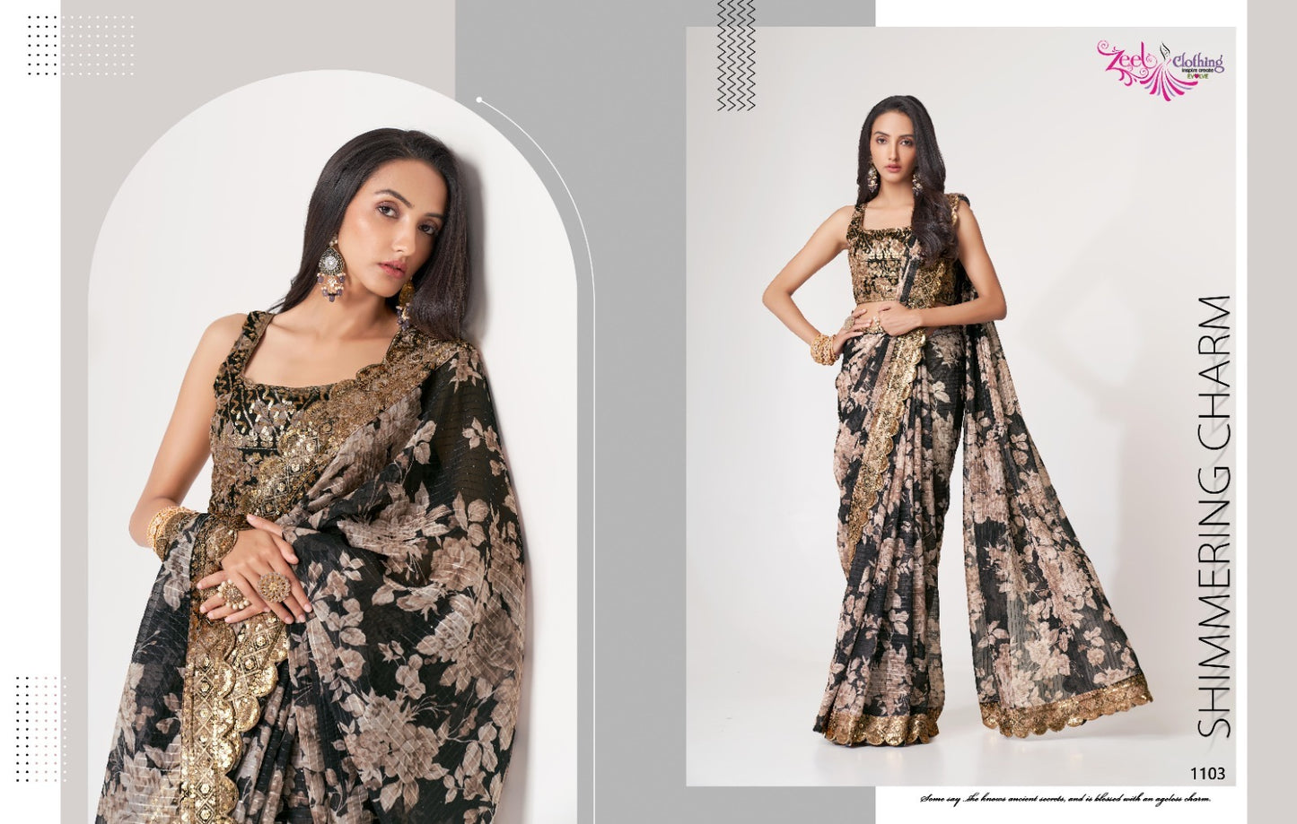 1103 Floral Vol 1 Zeel Sarees