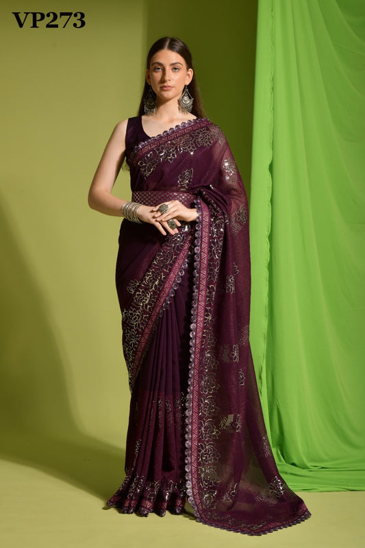 273 Parakh Vol 1 Fashion Berry Sarees