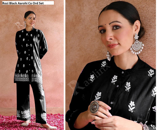 Rozi Black Aarohi Co Ord Set
