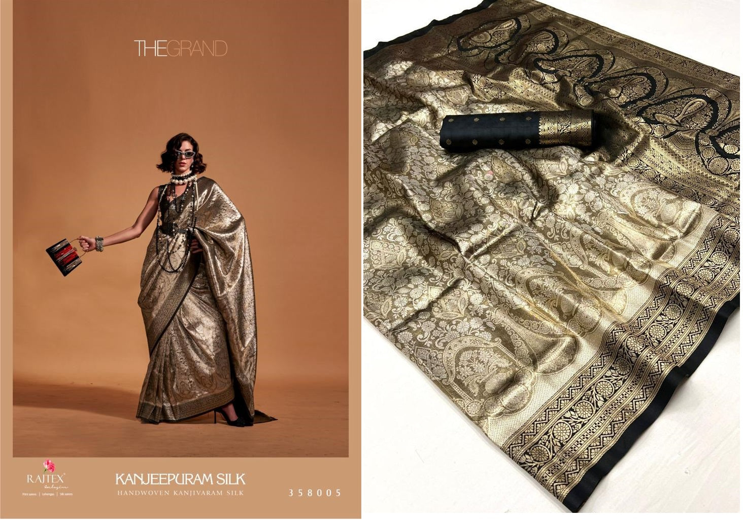 358005 Kanjeepuram Rajtex Sarees