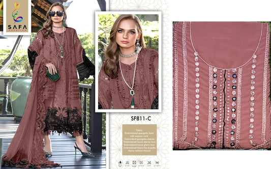 811C Safa Creation Pakistani Salwar Suits