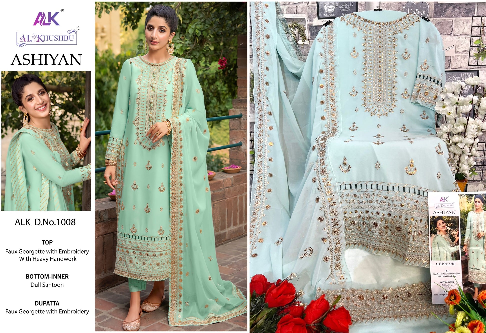 1008 Alk Pakistani Salwar Suits