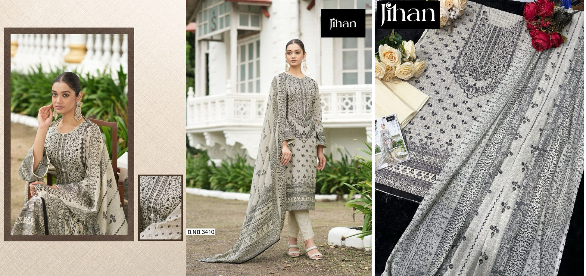 3410 Jihan Pakistani Salwar Suits
