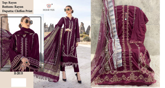 281B Hoor Tex Pakistani Salwar Suits