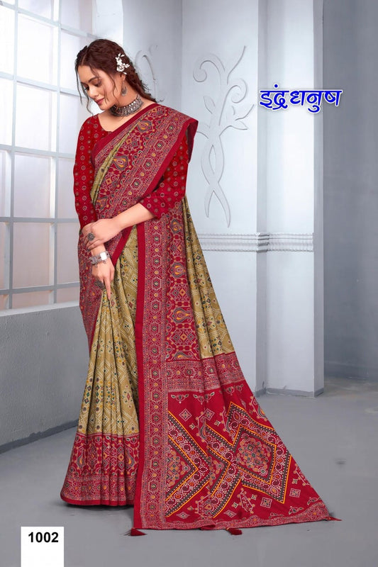 1002 Indradhanush Mahamani Creation Sarees