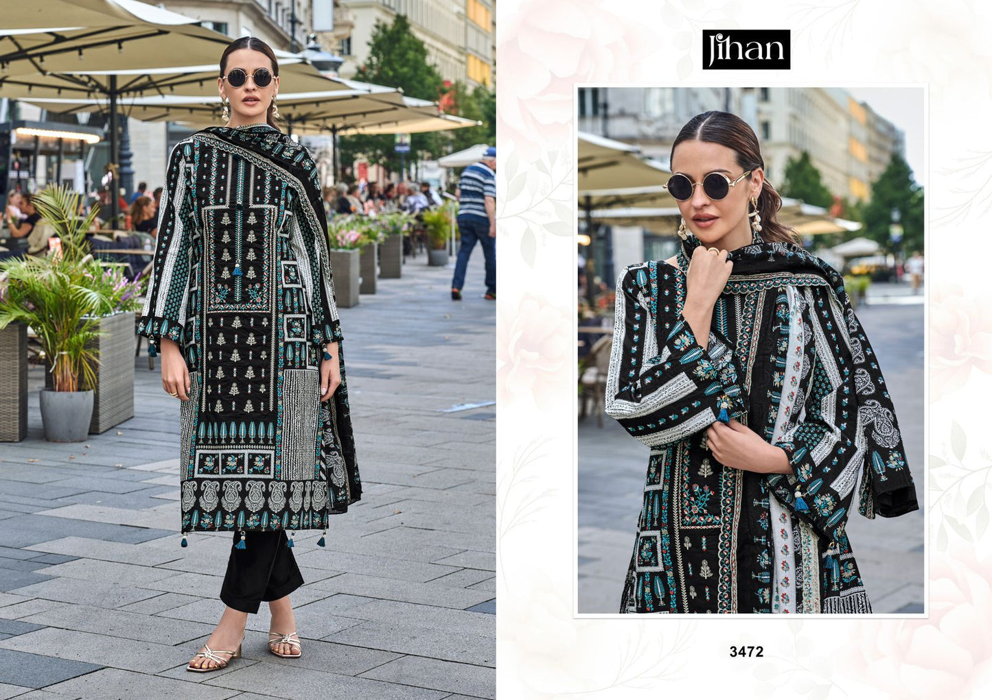 3472 Bin Saeed Vol 1 Jihan Pakistani Salwar Suits
