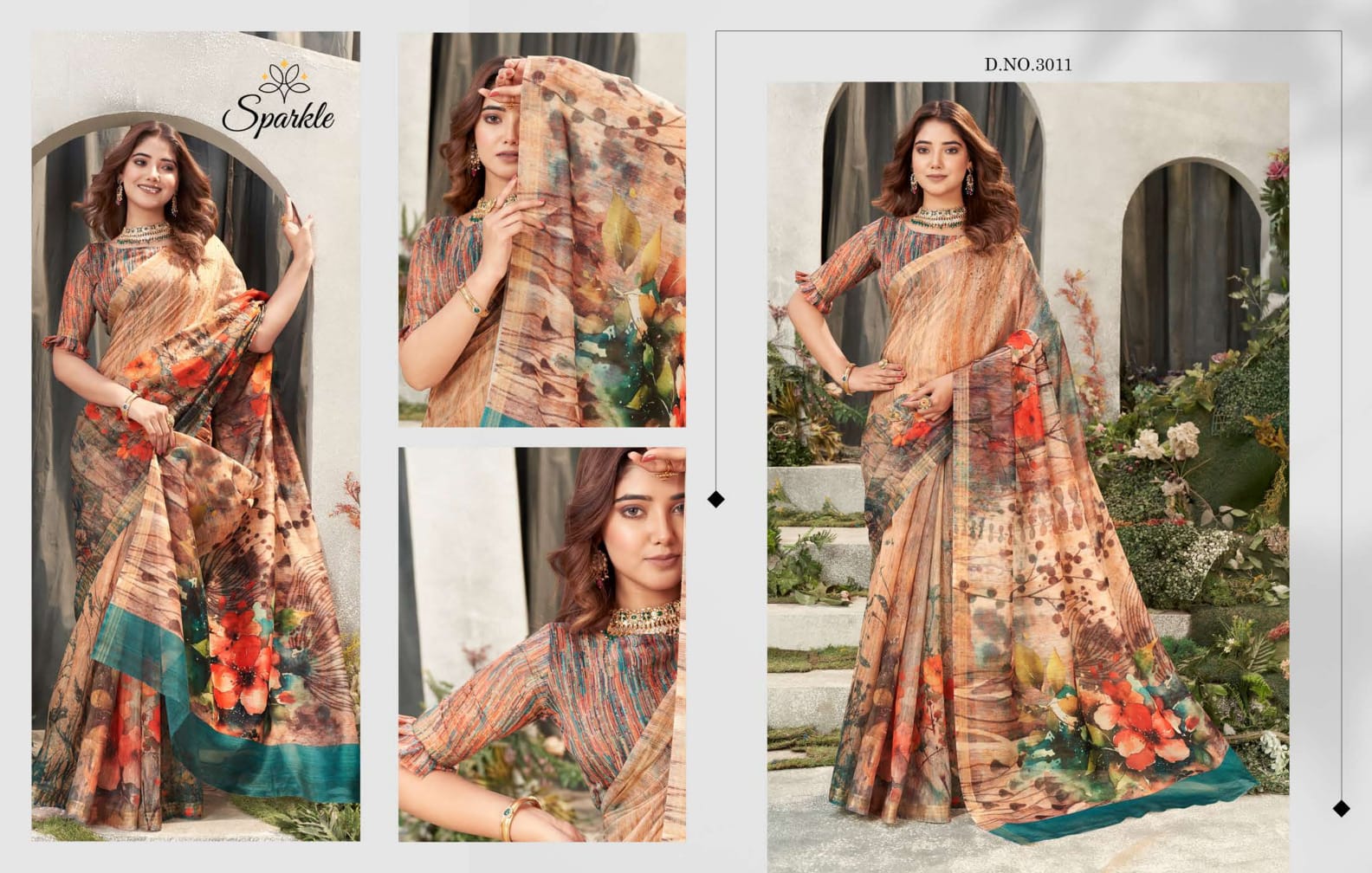 3011 Ahaana Charmi Fashion Sarees