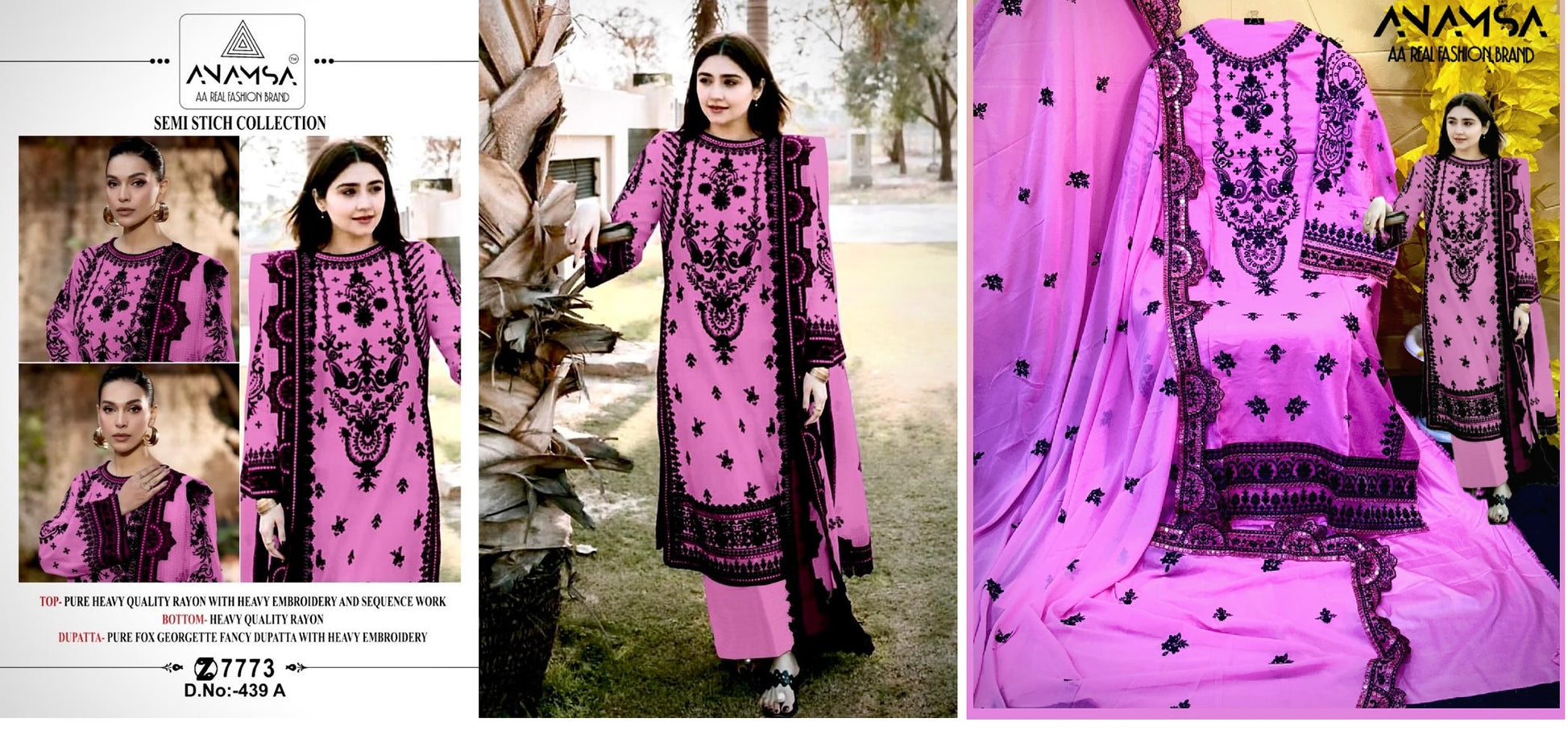 439A Anamsa Pakistani Salwar Suits
