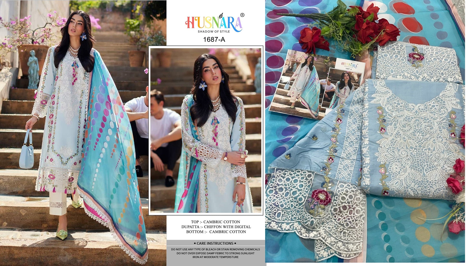 1687-A Husnara Pakistani Salwar Suits