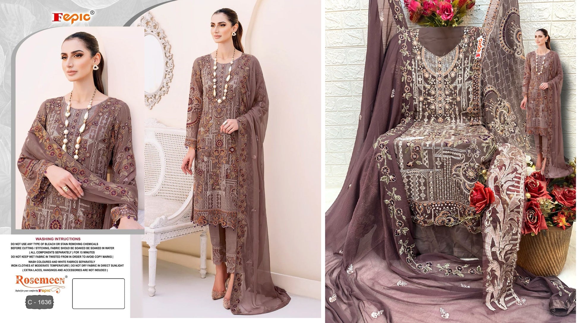 C-1636 Fepic Pakistani Salwar Suits
