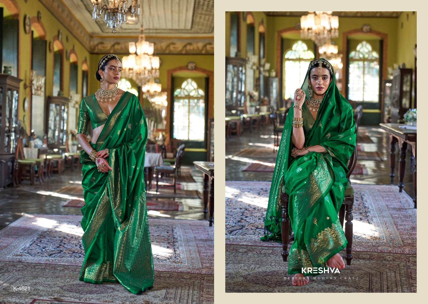 4621 Viraangana Kreshva Soft Silk Sarees