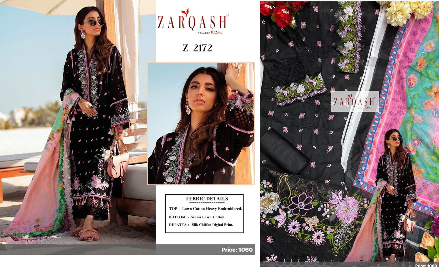 Z-2172 Zarqash Pakistani Salwar Suits