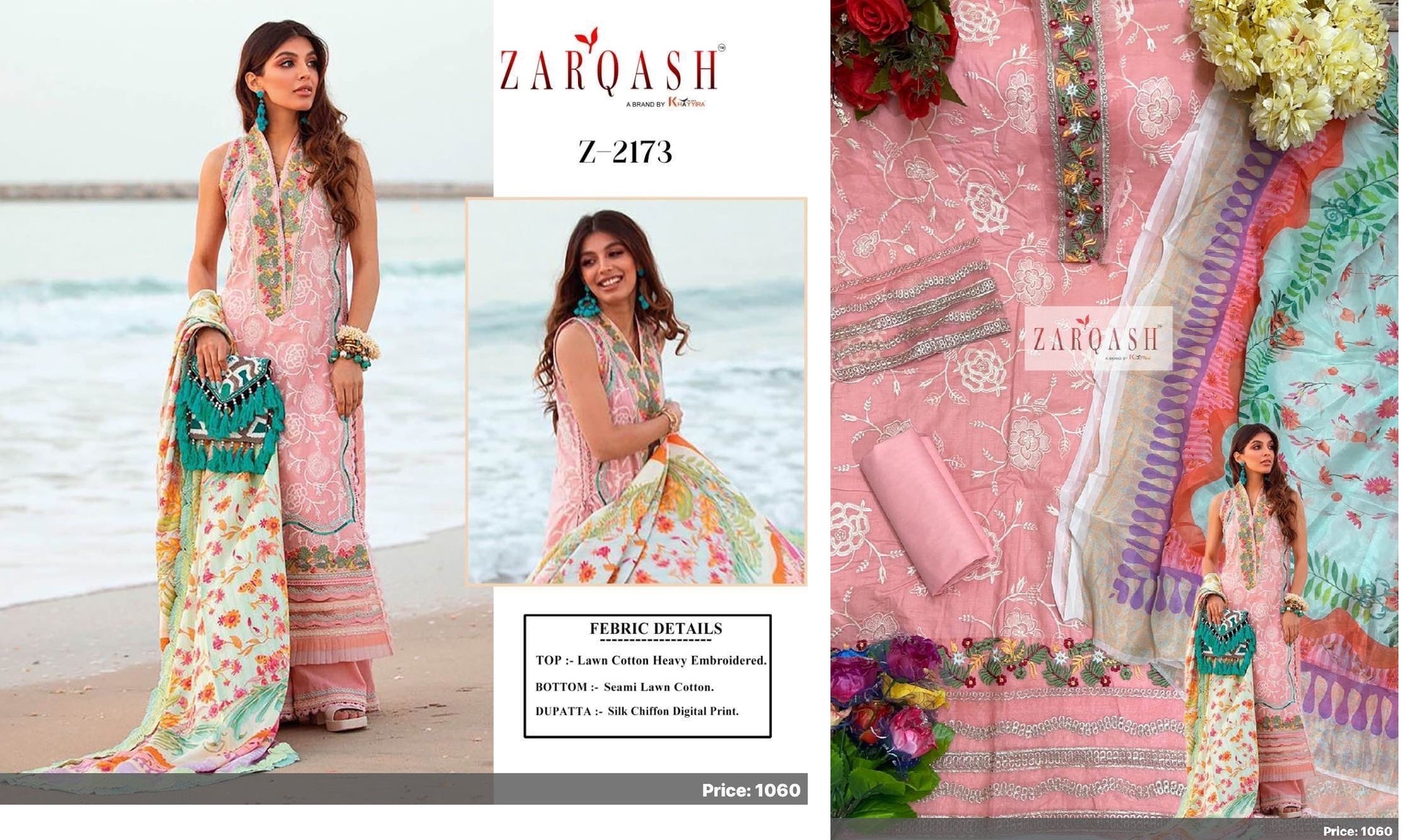 Z-2173 Zarqash Pakistani Salwar Suits