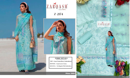 Z-2174 Zarqash Pakistani Salwar Suits