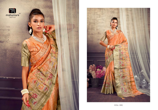 1001 Maheshwari Mahamani Creation Sarees