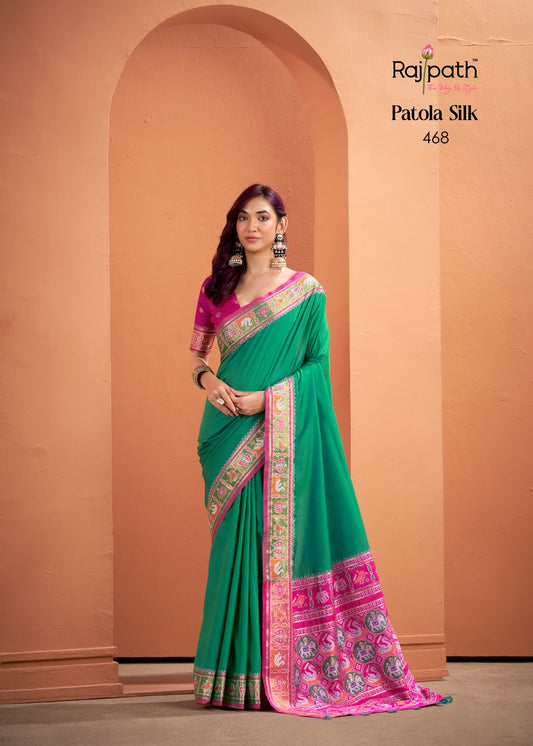 468 Vrundavn Rajpath Patola Silk Sarees