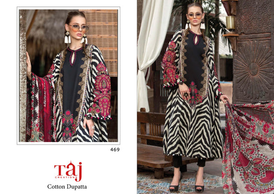 469 Taj Creations Embroidery Pakistani Patch Suits