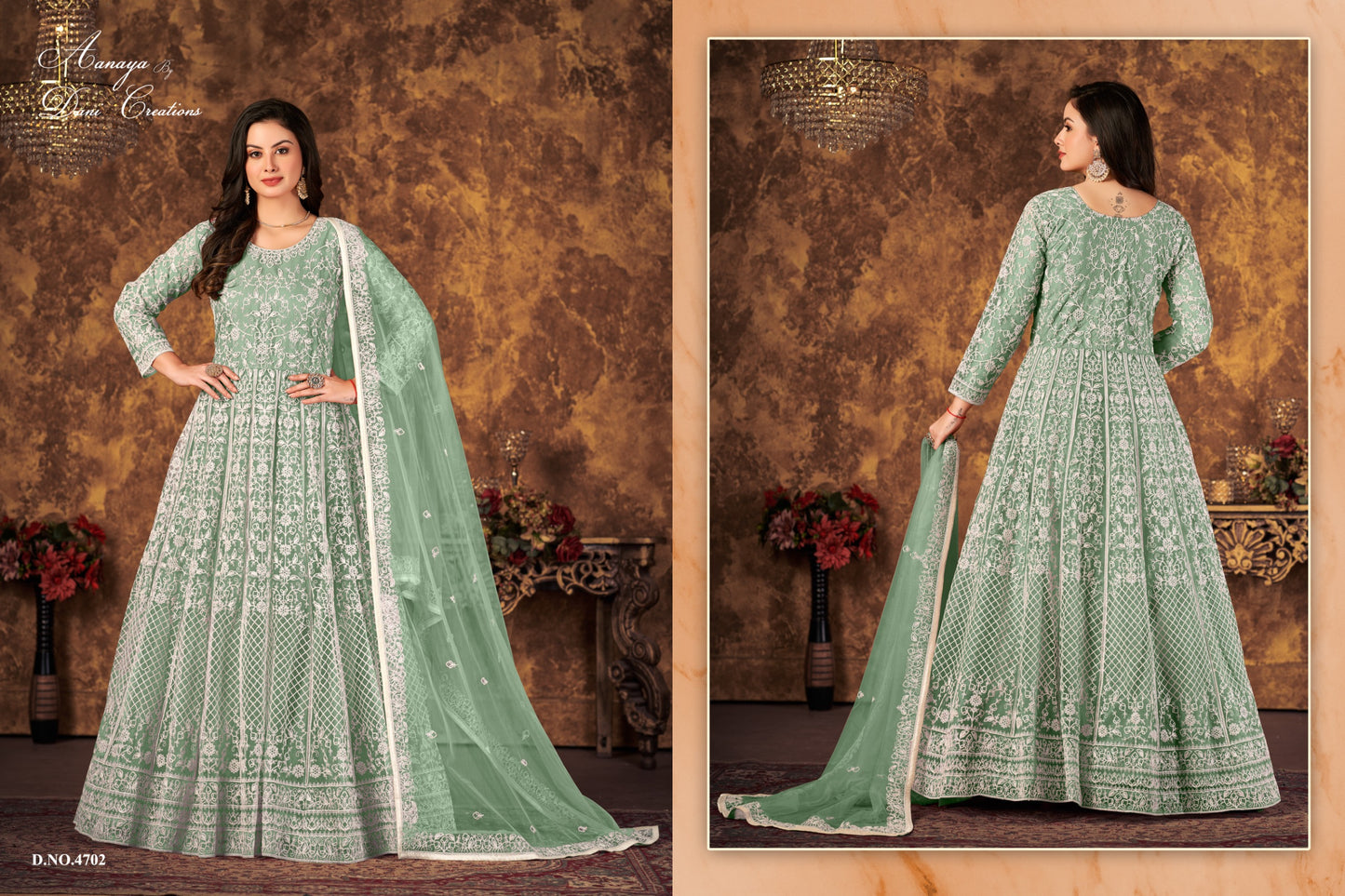 4702 Aanaya Vol 147 Dani Creation Net Pakistani Salwar Suits