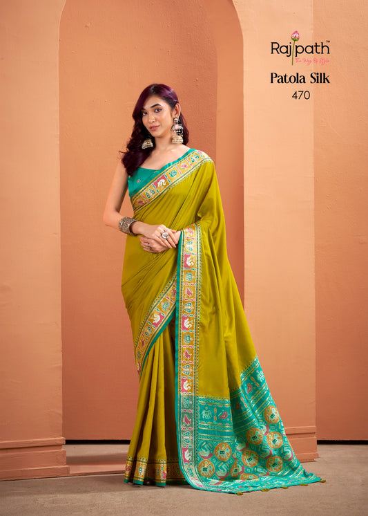 470 Vrundavn Rajpath Patola Silk Sarees
