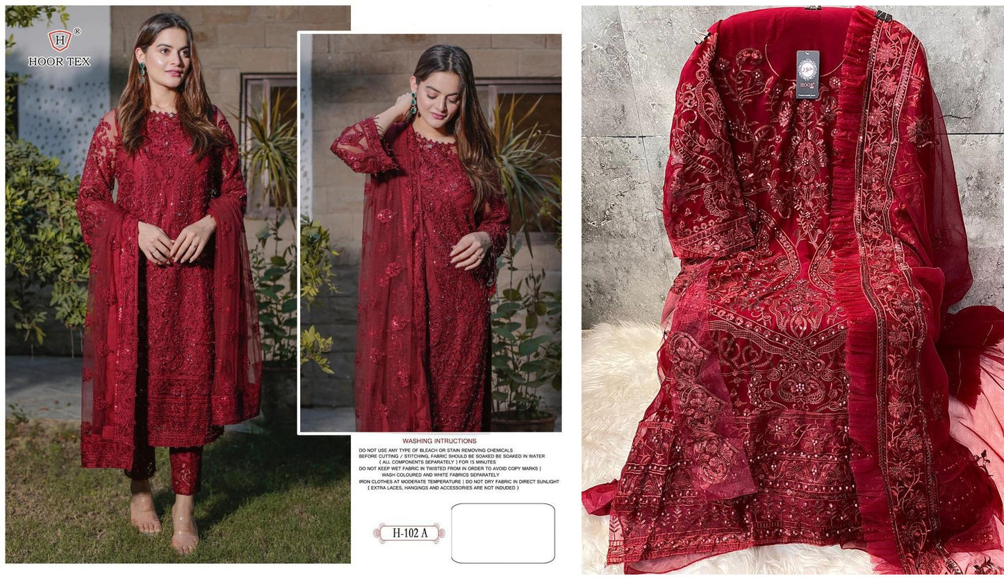 H-102-A Hoor Tex Pakistani Salwar Suits