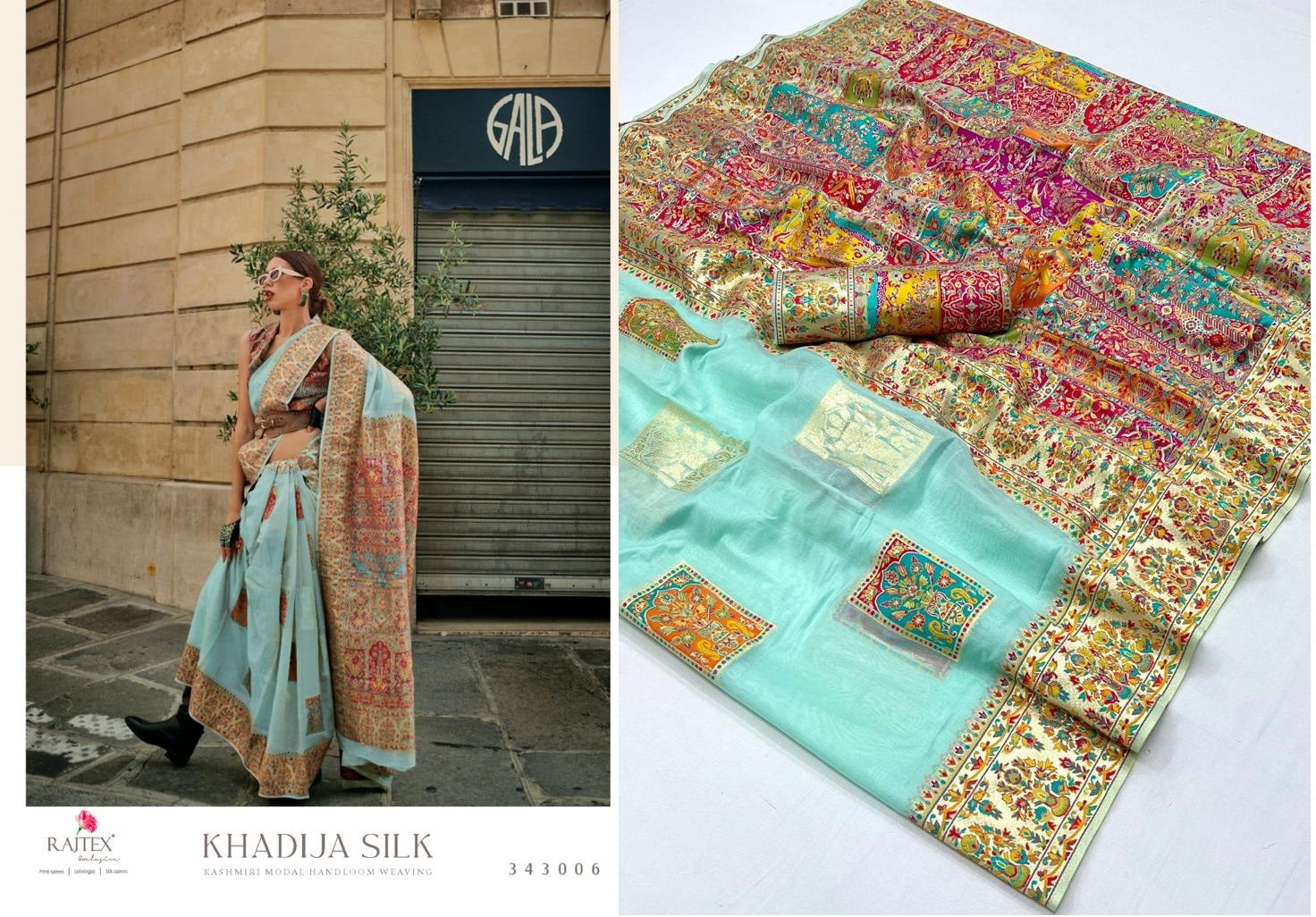 343006 Khadija Rajtex Sarees