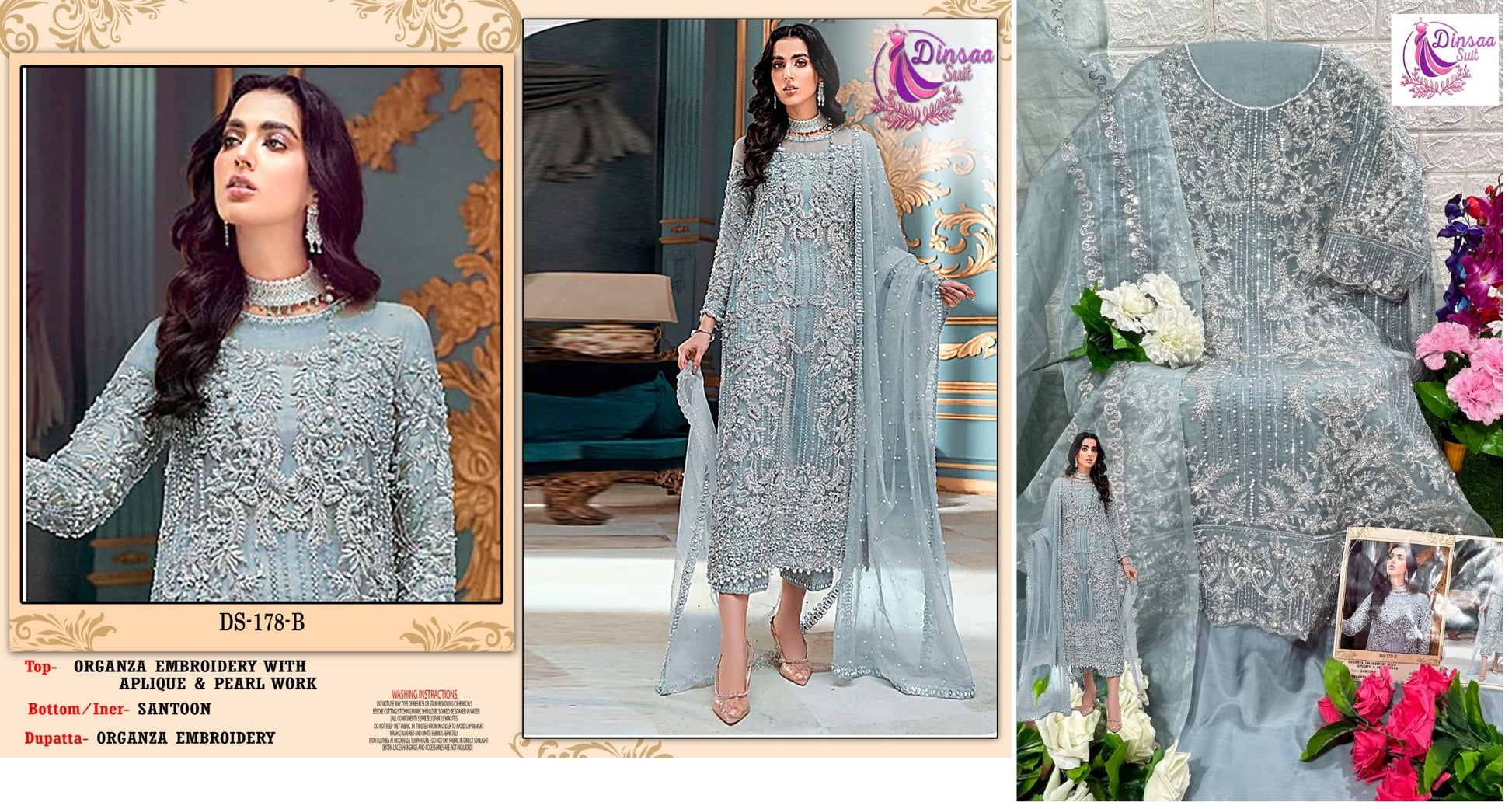 178B Dinsaa Suit Pakistani Salwar Suits