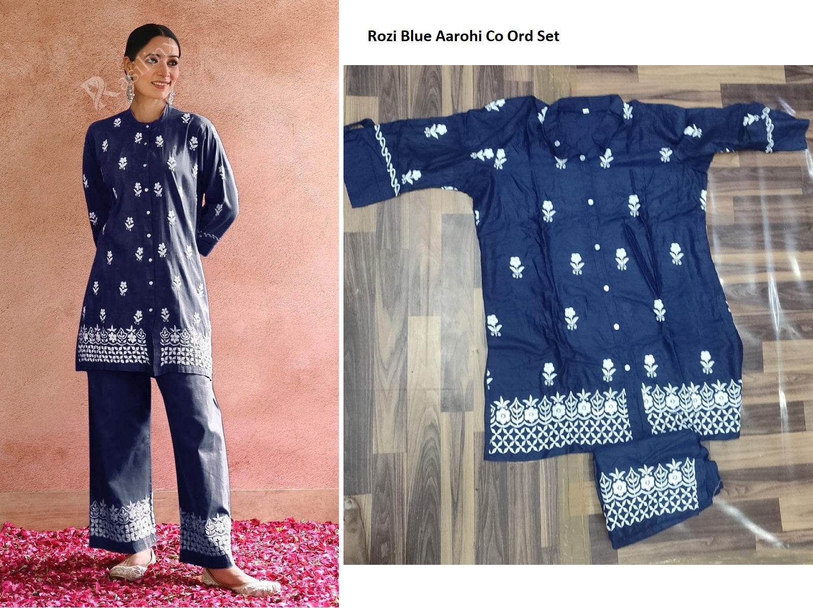 Rozi Blue Aarohi Co Ord Set