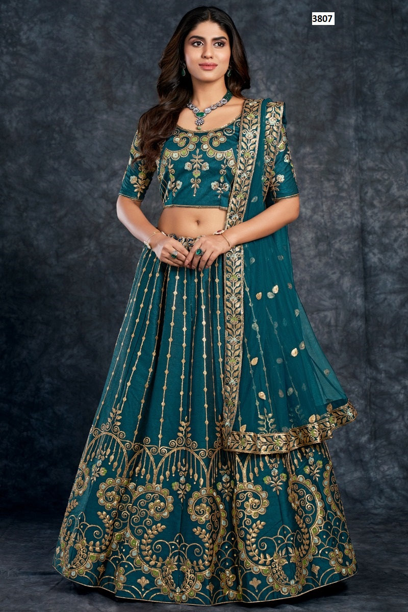 3807 Bridal Saga Aahvan Designs Lehenga Choli