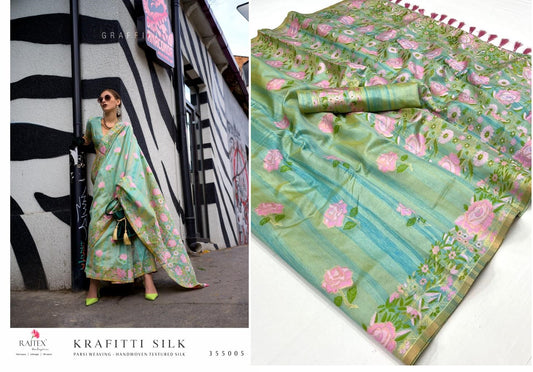 355005 Krafitti Rajtex Sarees