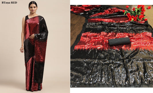 292 Red Bt Sarees