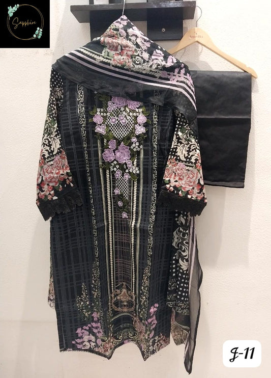 11Black Sapphire Pakistani Readymade Suits