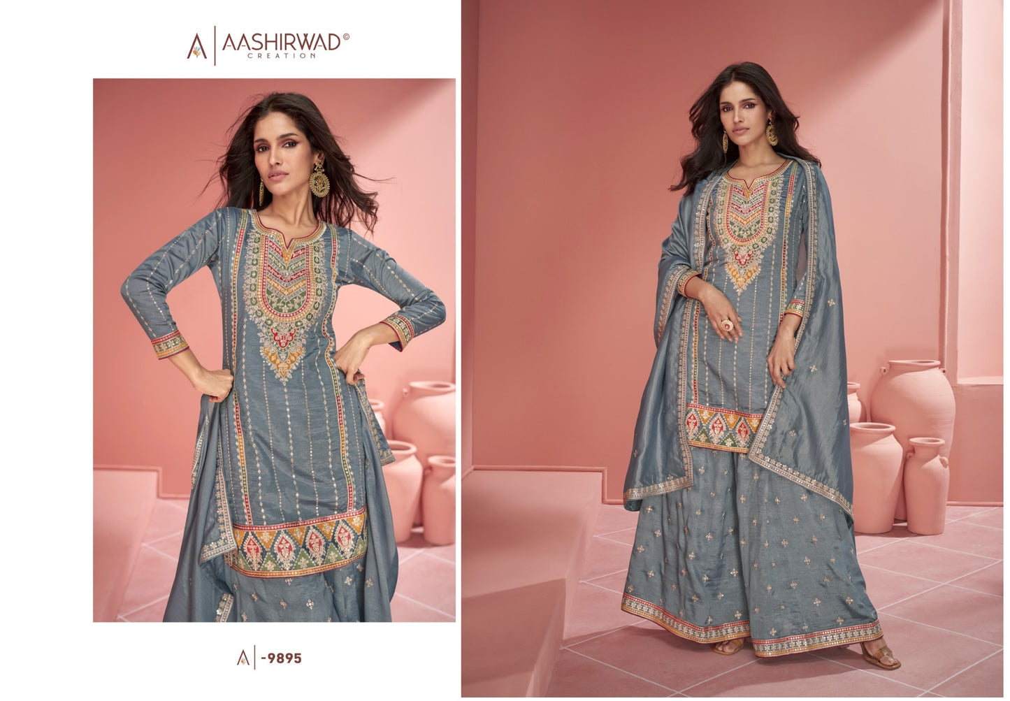 9895 Amaya Aashirwad Creation Readymade Suits