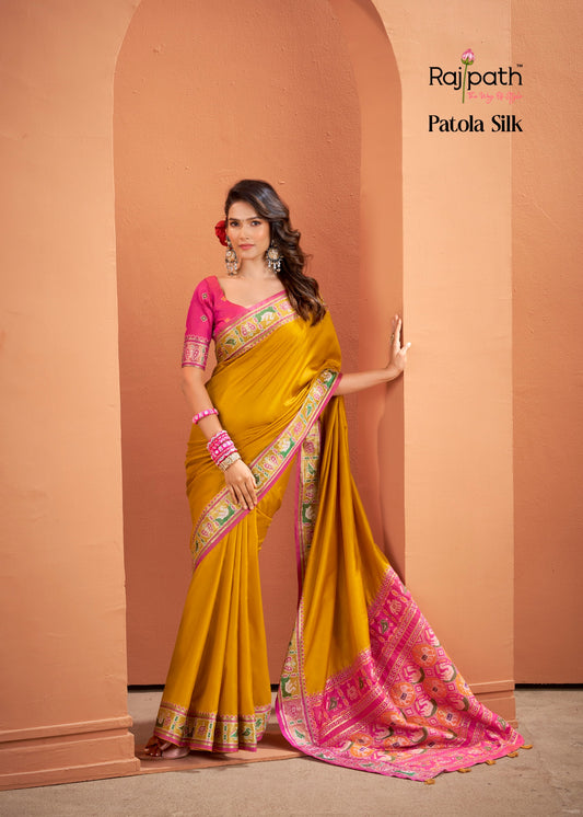 472 Vrundavn Rajpath Patola Silk Sarees