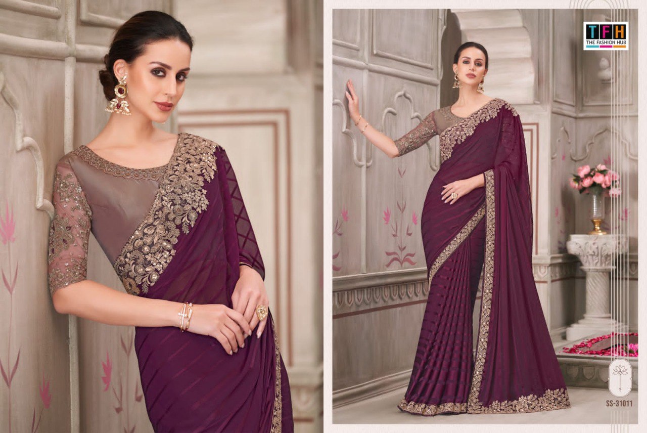 31011 Silver Screen 21 Edition Tfh Georgette Sarees