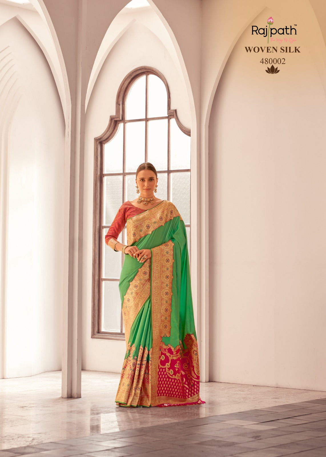 480002 Silky Rajpath Silk Sarees
