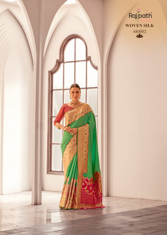 480002 Silky Rajpath Silk Sarees