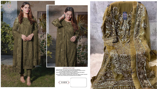 H-102-B Hoor Tex Pakistani Salwar Suits