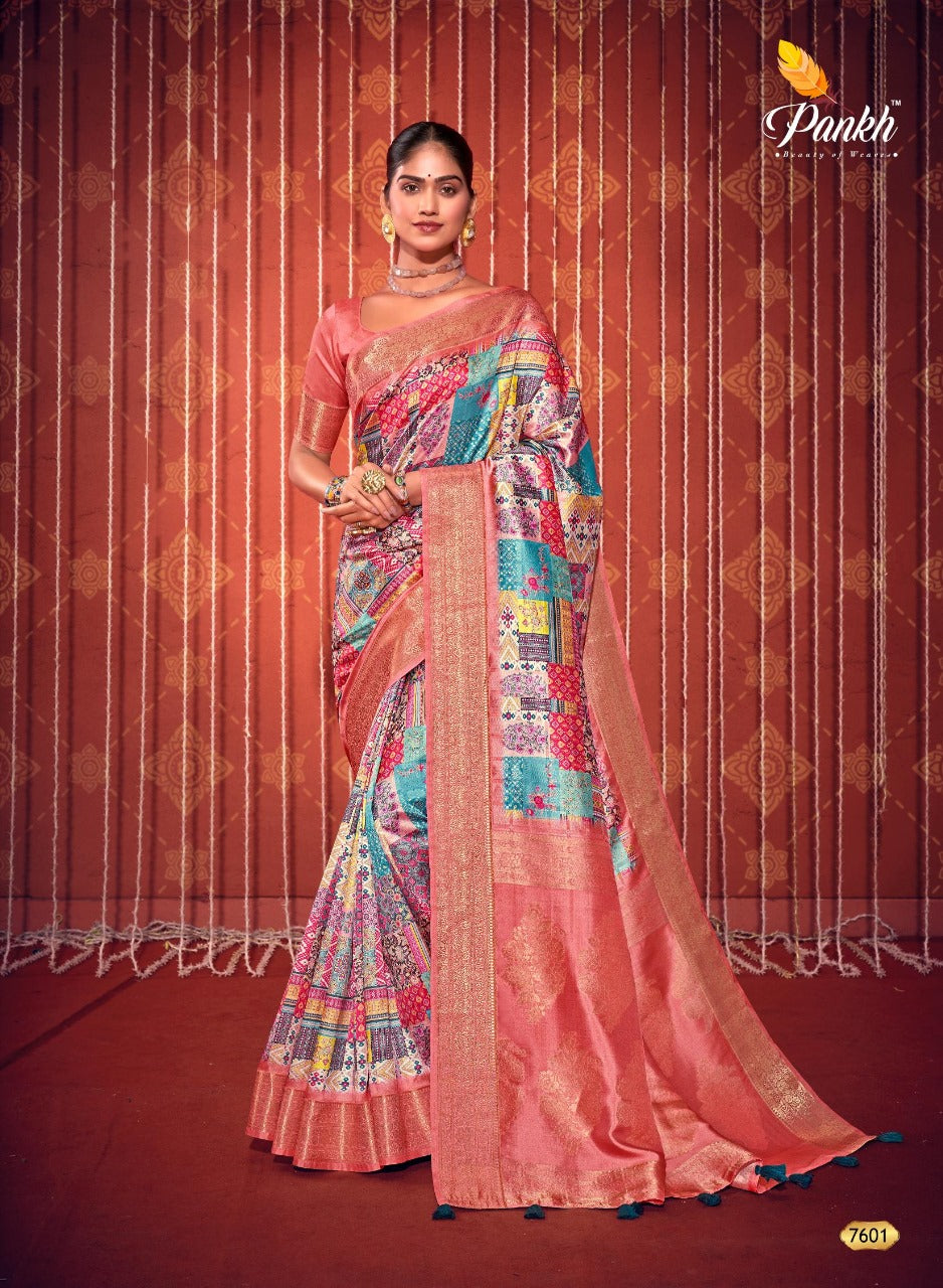 7601 Swastik Pankh Sarees