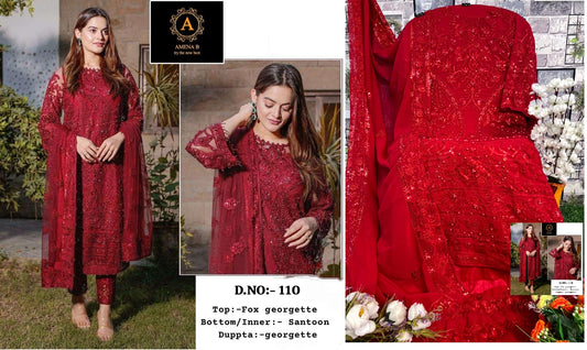 110 Amena B Pakistani Salwar Suits