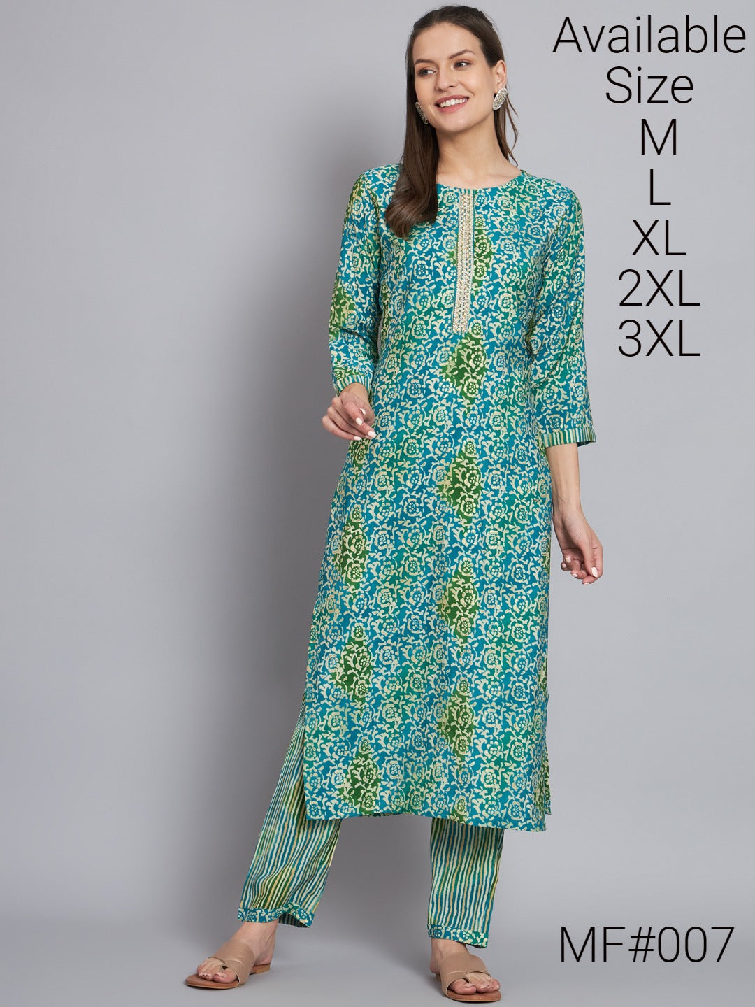Mf007 Msm Kurti Pant Set