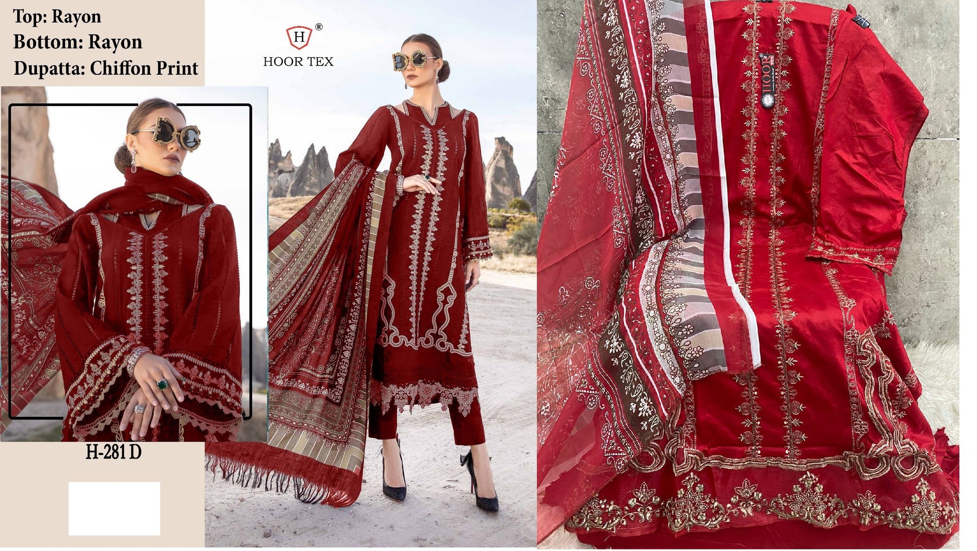 281D Hoor Tex Pakistani Salwar Suits