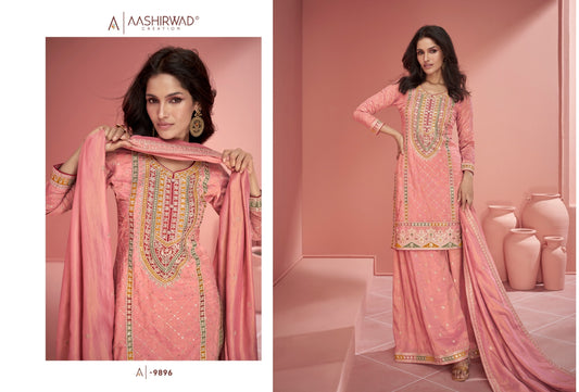 9896 Amaya Aashirwad Creation Readymade Suits