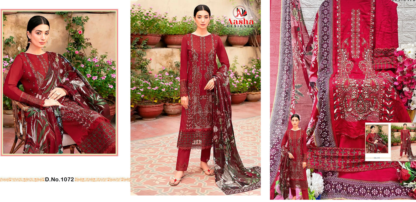 1072 Chevron Premium Collection Vol 1 Aasha Designer Pakistani Salwar Suits