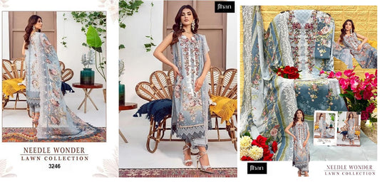 3246 Needle Wonder Lawn Collection Jihan Pakistani Salwar Suits